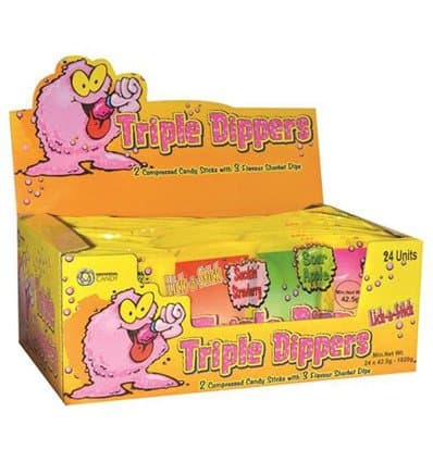 Universal Candy Triple Dippers Sherbert 42.5gm x 24