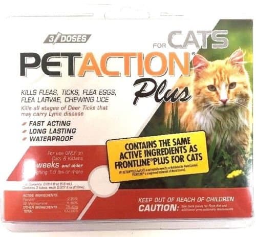 Petaction Plus For CatsCompare To Frontline 3 Doses