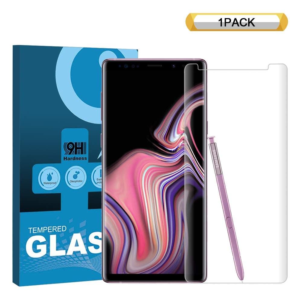 Galaxy Note 9 Screen Protector Tempered Glass,QIANXIANG [9H Hardness] [HD Clear] Tempered Glass Screen Protector for Samsung Galaxy Note9(Clear) [1pack]