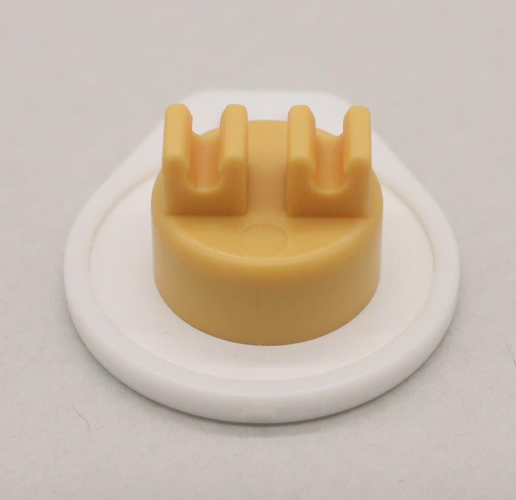 Lavalier Pin Mic Magnetic Clip (Yellow)