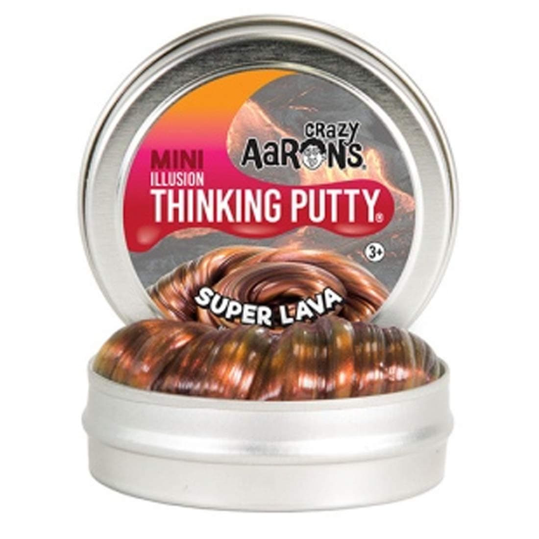 Crazy Aaron's Thinking Putty - Super Illusions - Super Lava Mini - 5cm Tin