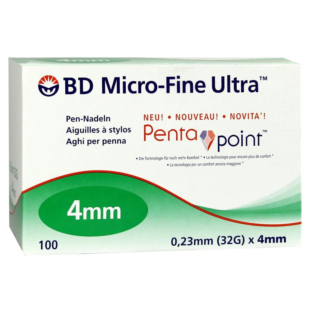 BD Micro-Fine Ultra 0,23 mm (32G) x 4 mm, 100 St [Badartikel]