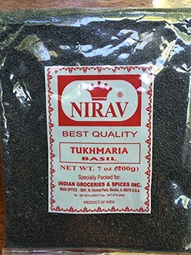Tukmaria (Sacred Basil Seeds) 7oz by Nirav