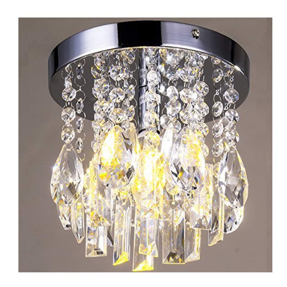 Mini Style 1-light Flush Mount Crystal Chandelier (Chip style)