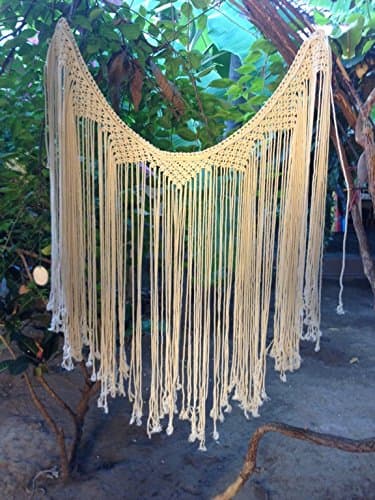 Macrame Curtains, Macrame Wall Hanging, Macrame Art, Tapestry Wall Hanging, Bohemian House, Bohemian Decor, Bohemain Tapestry, Boho Tapestry - Socially Positive! (Without Bar)
