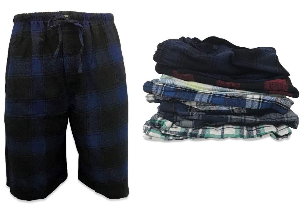 24/7 Basics Men's 3 Pack Cotton Soft Sleep Lounge Pant Jam Cargo Shorts