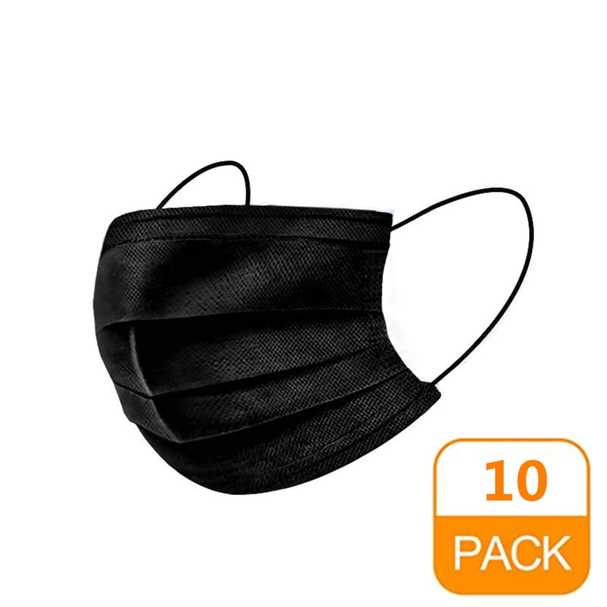 UNWSTYU 50pcs 4 Layer Black Disposable Dental Industry Loop Dust Non-Woven