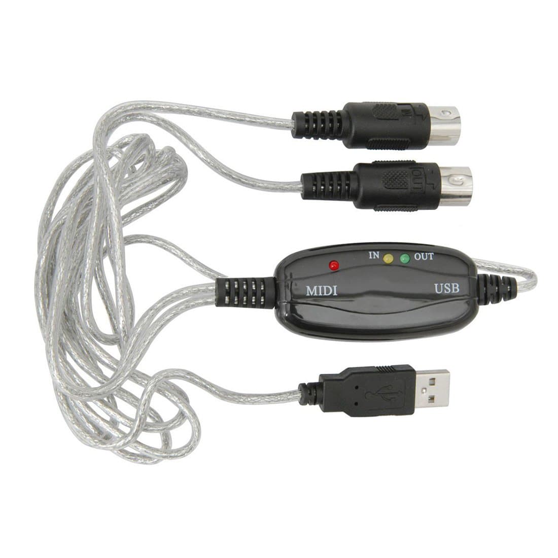 eStudio USB to MIDI Interface Keyboard Connector Cable With 16 Input / Output Channels