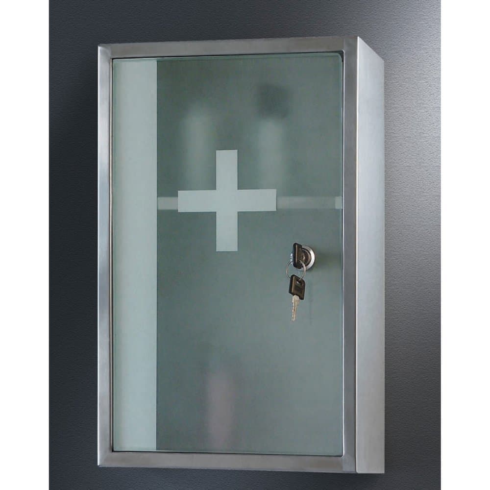 Ketcham 9.75W x 15.75H-in. Lockable Surface Mount Medicine Cabinet