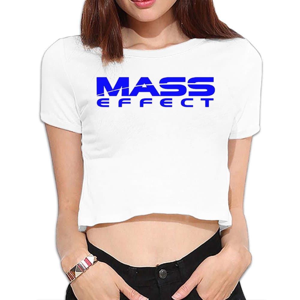 TLK Custom Women Mass Effect Game Midriff Tshirt