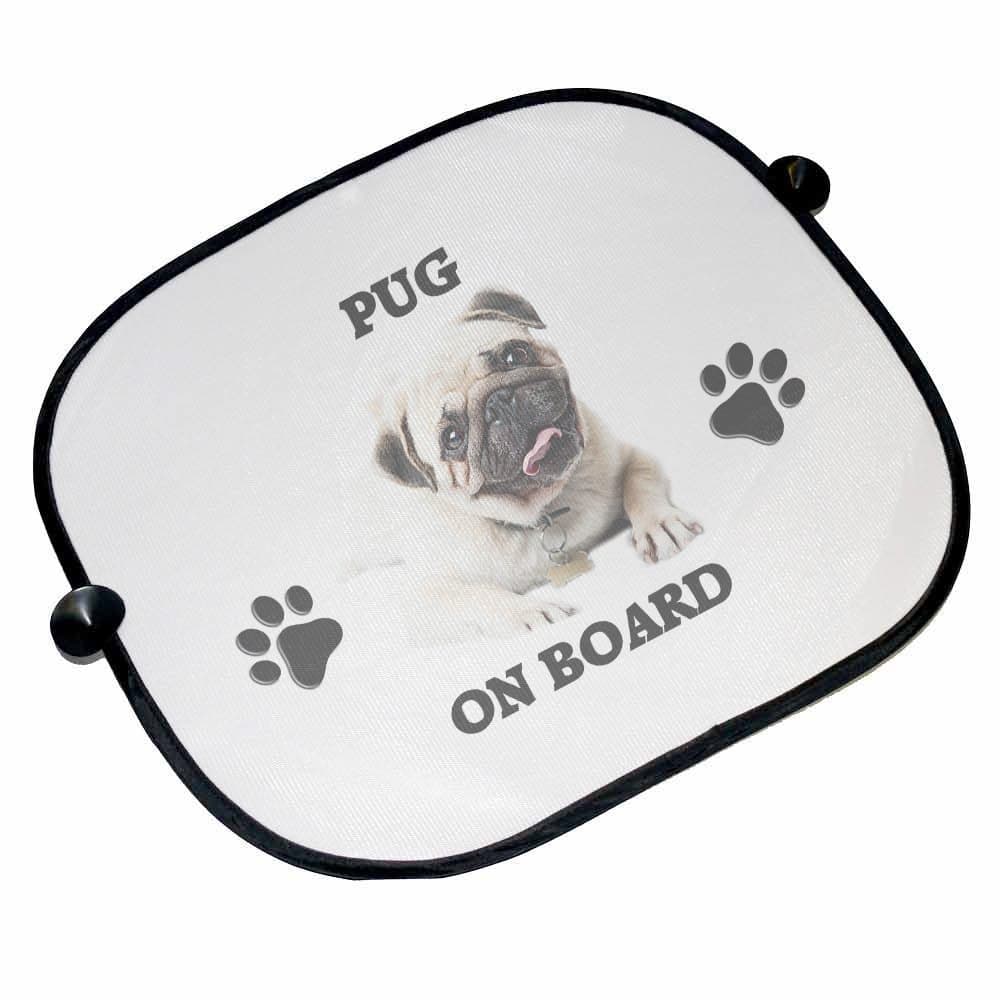 Pug On Board Car Sun Shades