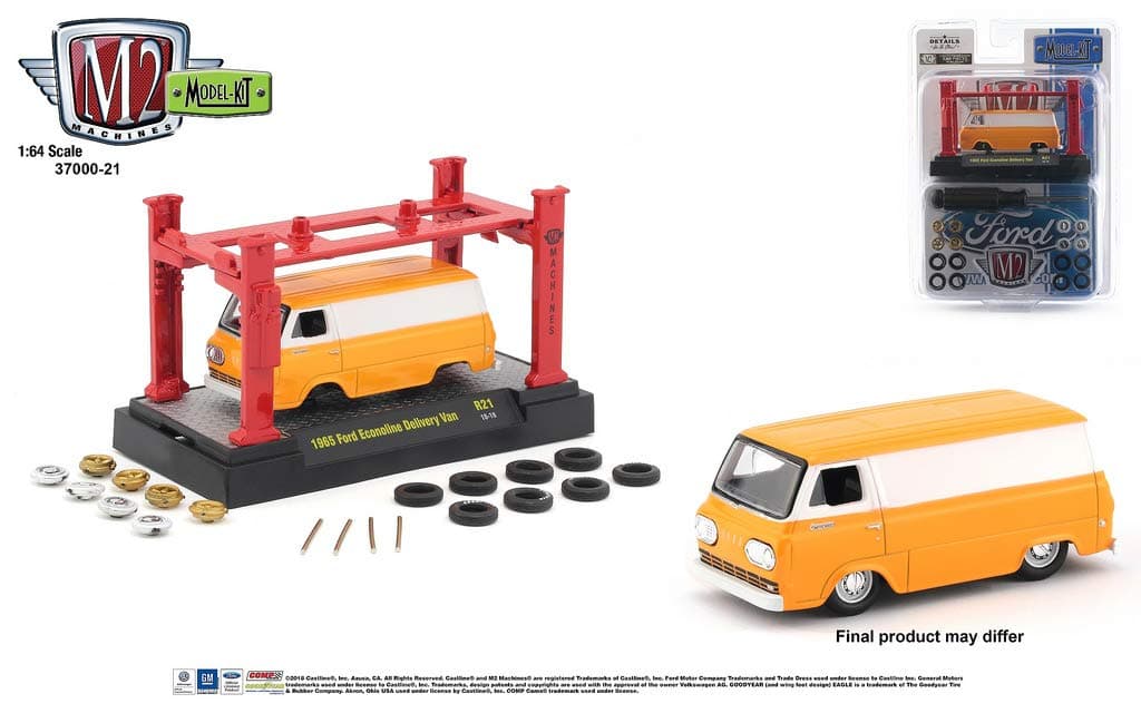 M2 Machines 1:64 Model Kit Release 21 1965 Ford Econoline Delivery Van