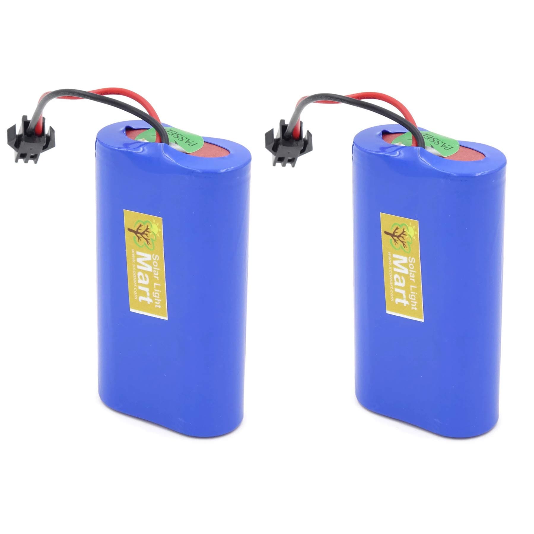 2-Pack 4000mAh Rechargeable Lithium Battery with Quick Connector
