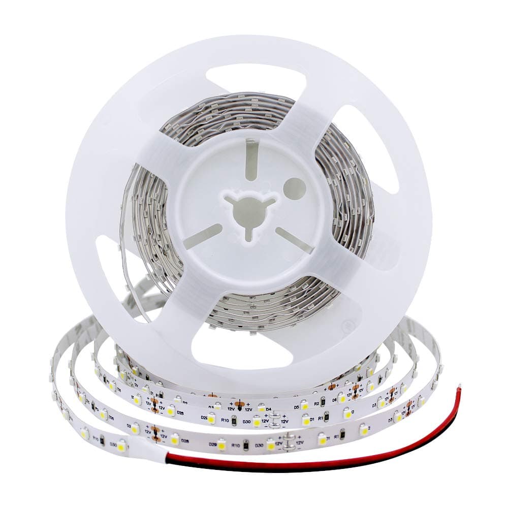 Dimmable 12V Self-Adhesive LED Strip Light (5000K+ Daylight White, 300 Splashproof LED Units)