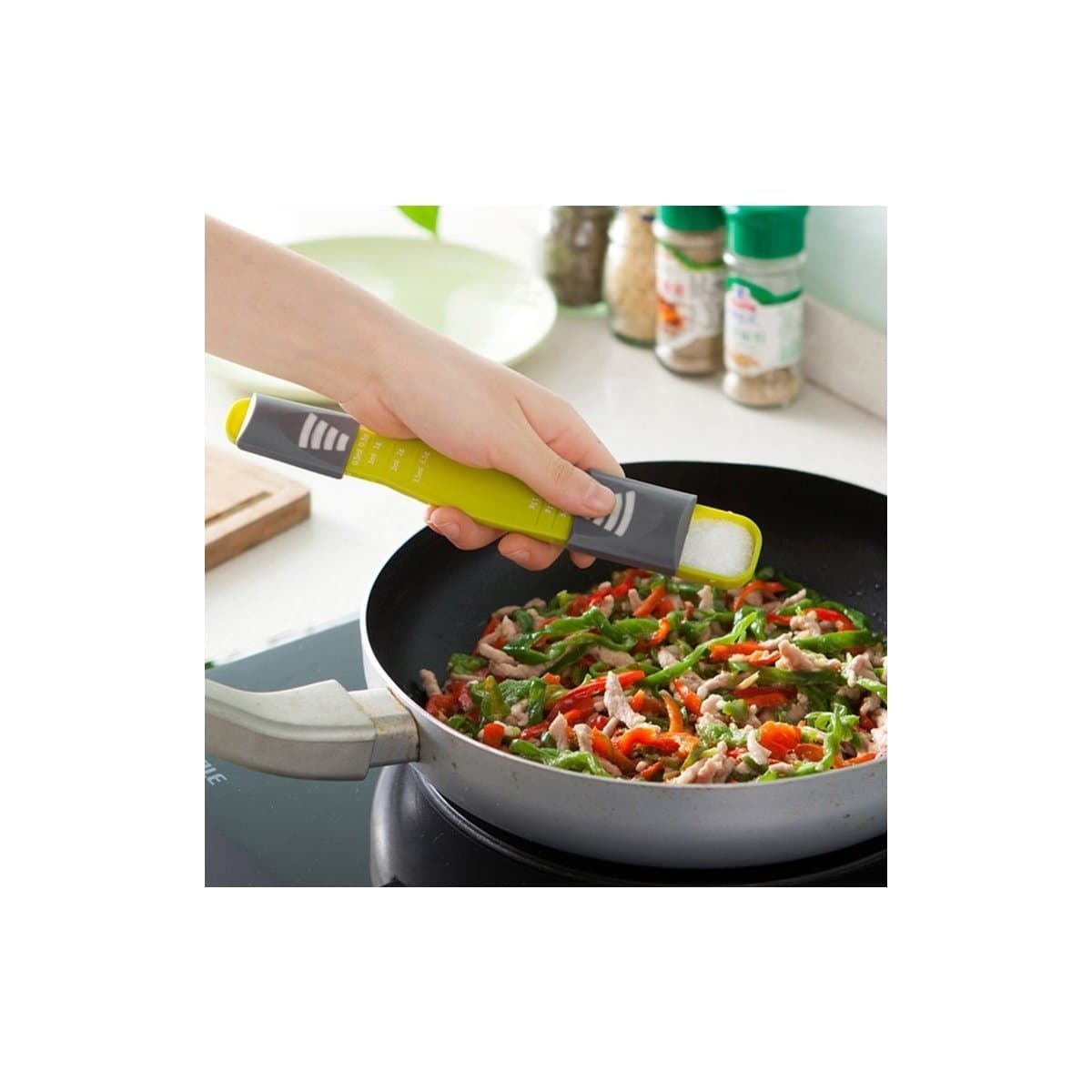 Adjustable Measuring Spoon, IMBS Kitchen Pro Measures Grams and Millilitres New 2 in 1 Design