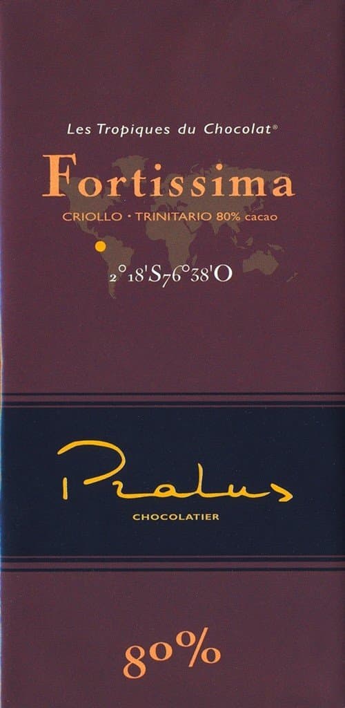 Pralus Fortissima, 80% Dark Chocolate bar
