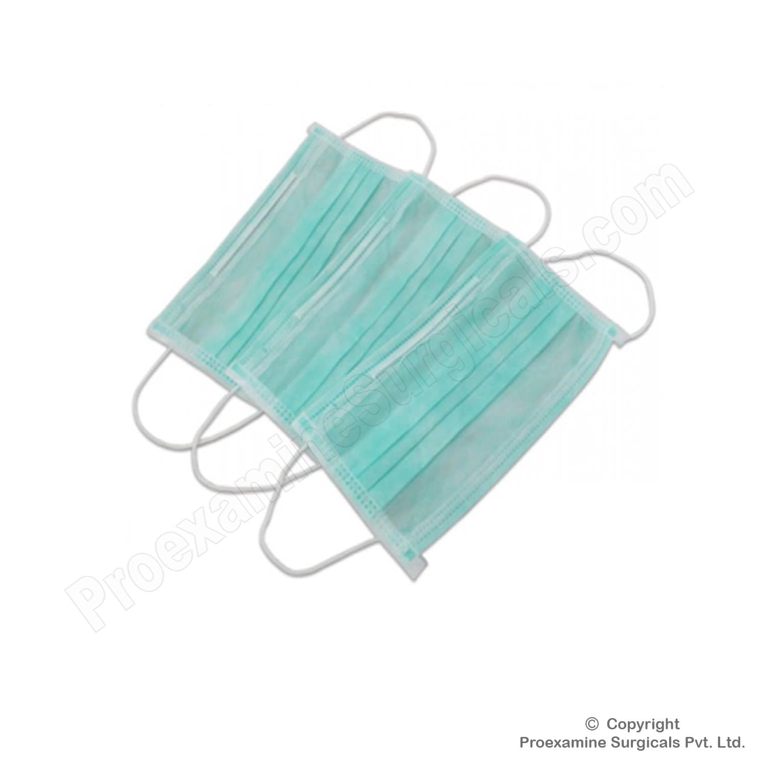 Disposable Face Mask (Pack of 100) | Ear Loop by Proexamine Surgicals (3 Ply)