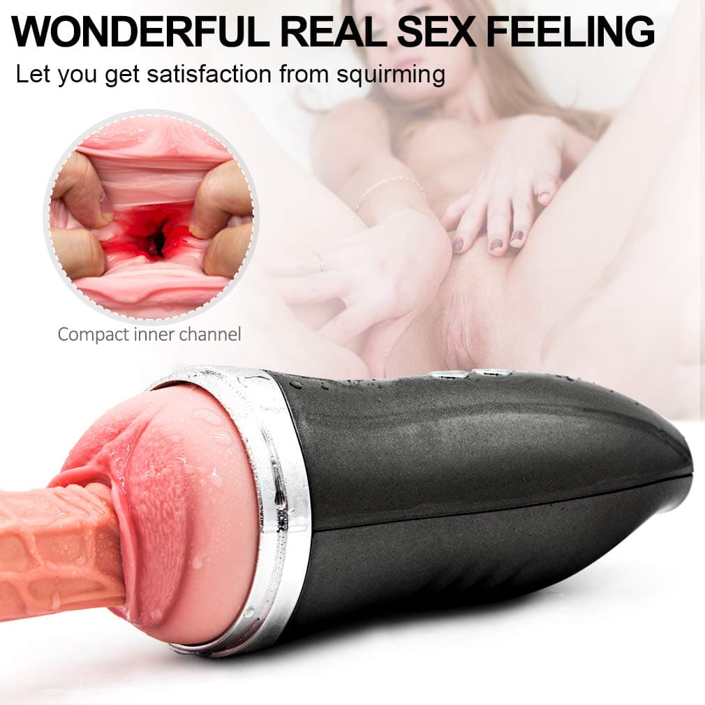 Fully Automatic Male Vibrant Delay Trainer for Men Underwear Use with Heating Masturbration Cup Pòckèt Pùssèys Hands Free Toys Heated Function Waterproof Best Funny Toys