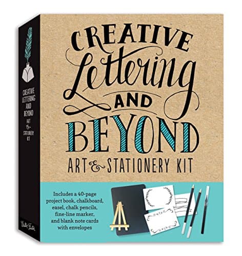 Creative Lettering and Beyond Art & Stationery Kit: Includes a 40-page project book, chalkboard, easel, chalk pencils, fine-line marker, and blank note cards with envelopes (Creative...and Beyond)