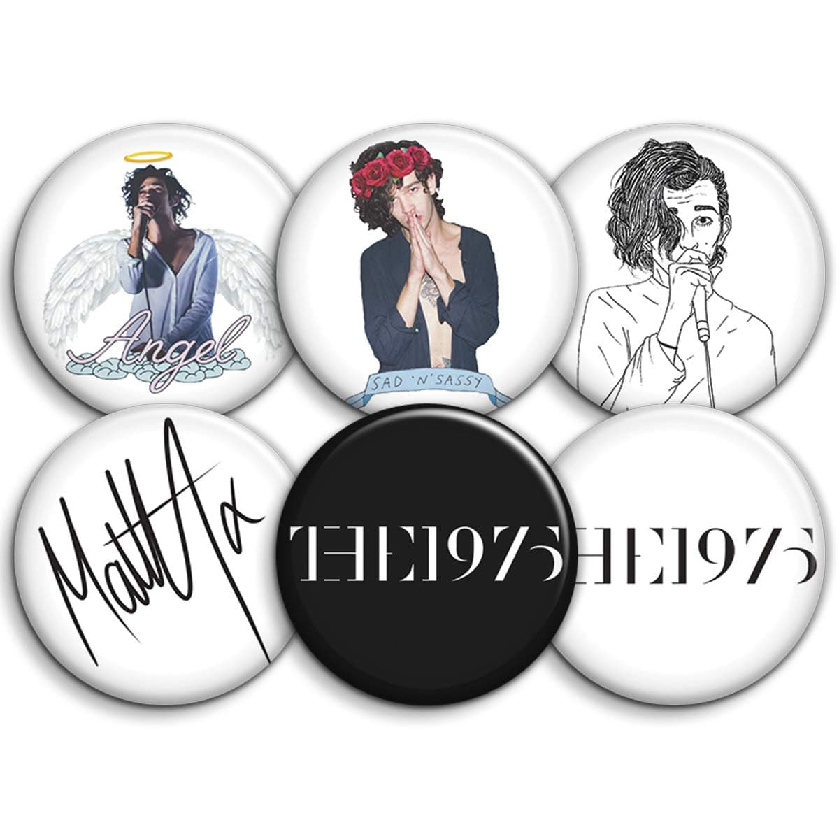 1975 Button Badges (Set of 6)