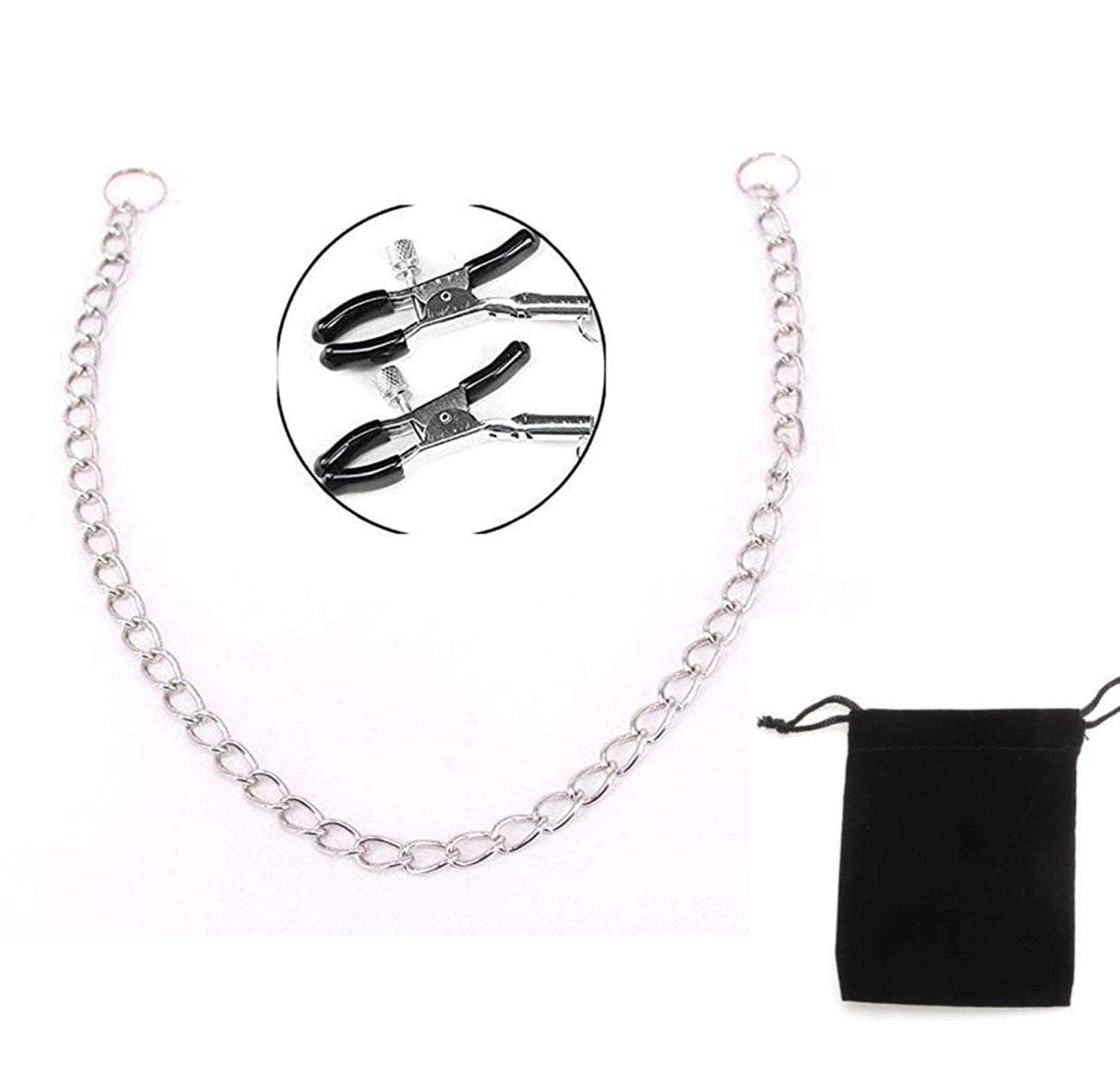 Household Body Massage Tool with Clamps (Silver-2head)