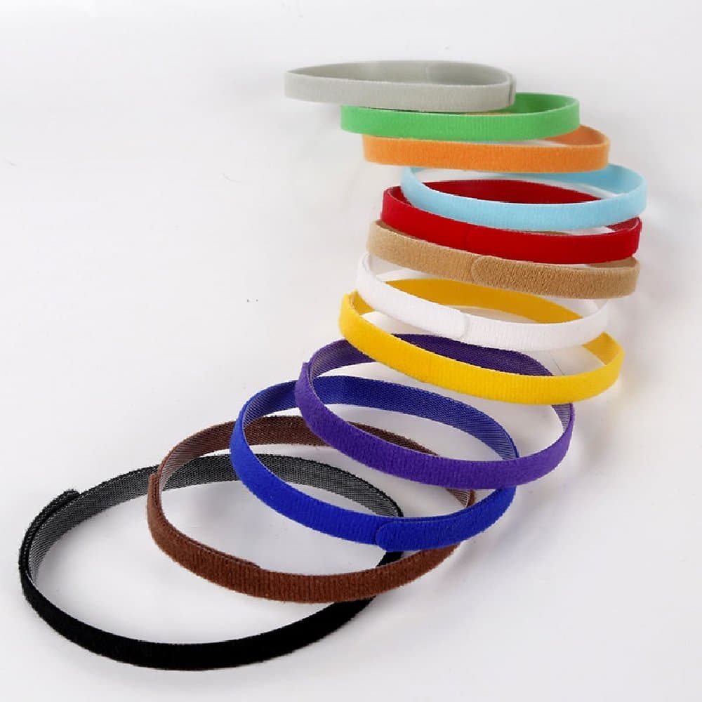 Whelping ID Collars,Soft Velcro Kitten Puppy ID Bands Adjustable Collars (12pcs per Set)