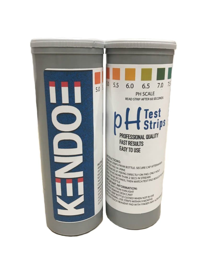 Kendoe pH Test Strips - New Longest Lasting Easy to Read Test Strips. (5.0-8.0 Scale) Large Pad for Clearer Results. Perfect for Urine and Saliva Testing. 100 Count