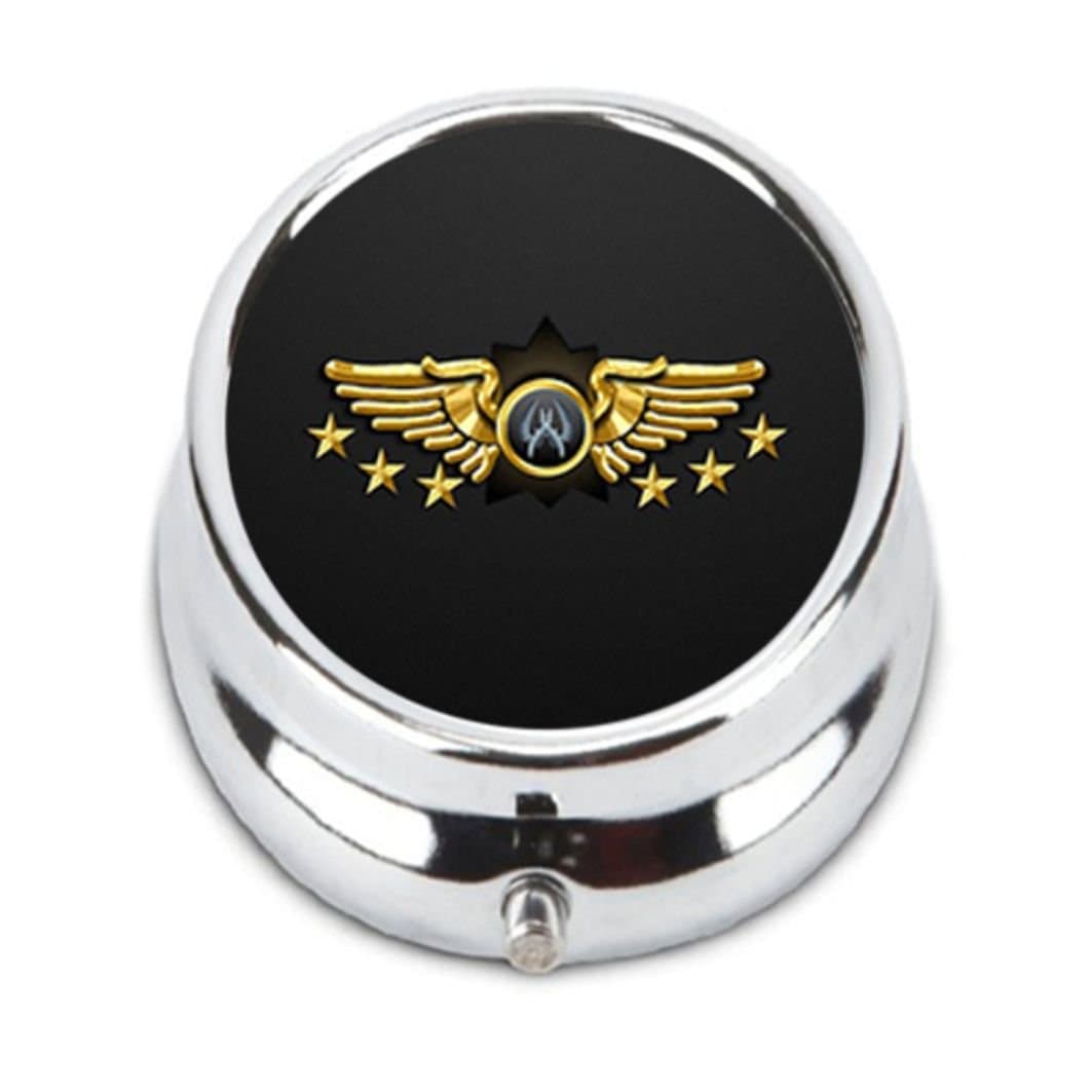 Csgo Supreme Master Custom Stainless Steel Pill Case Box Organizer - Oscas Wood Best Gift