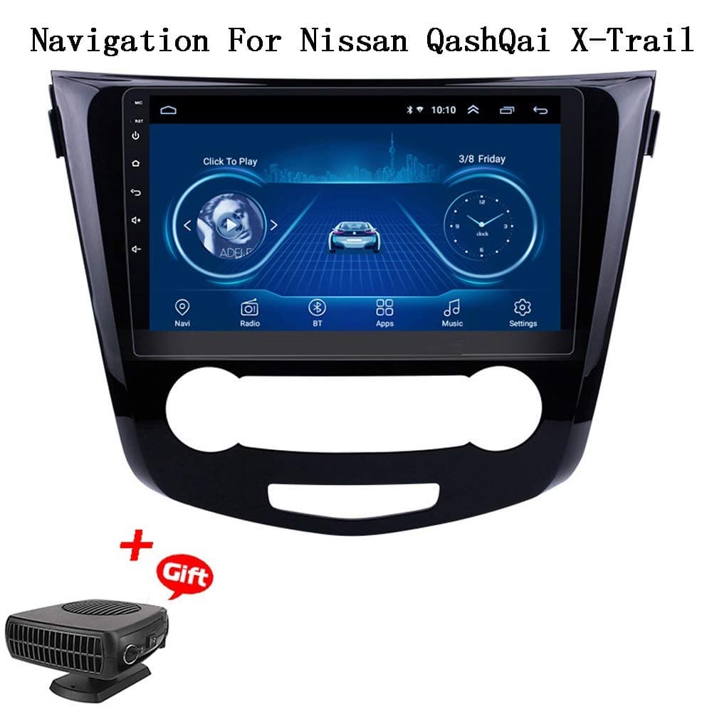 HWENJ Car GPS Navigation System 10.1 Inch Android 8.1 Radio for Nissan Qashqai X-Trail 2014 Head Unit with TV Mirror Link USB, Vehicle GPS Navigation for Car, Car Systems, Sat Nav