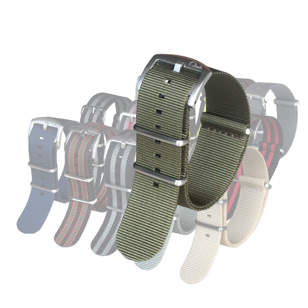 BluShark - The Original Premium Nylon Watch Strap - Multiple Sizes and Styles