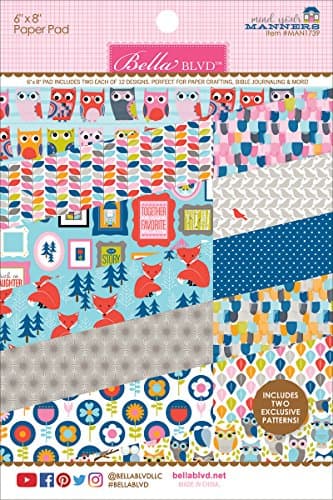 Bella Blvd Double-Sided Paper Pad 6"X8" 24/Pkg-Mind Your Manners, 12 Designs/2
