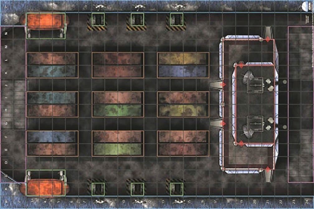 Cargo Ship - Premium Map - HeroClix - WizKidz RPG