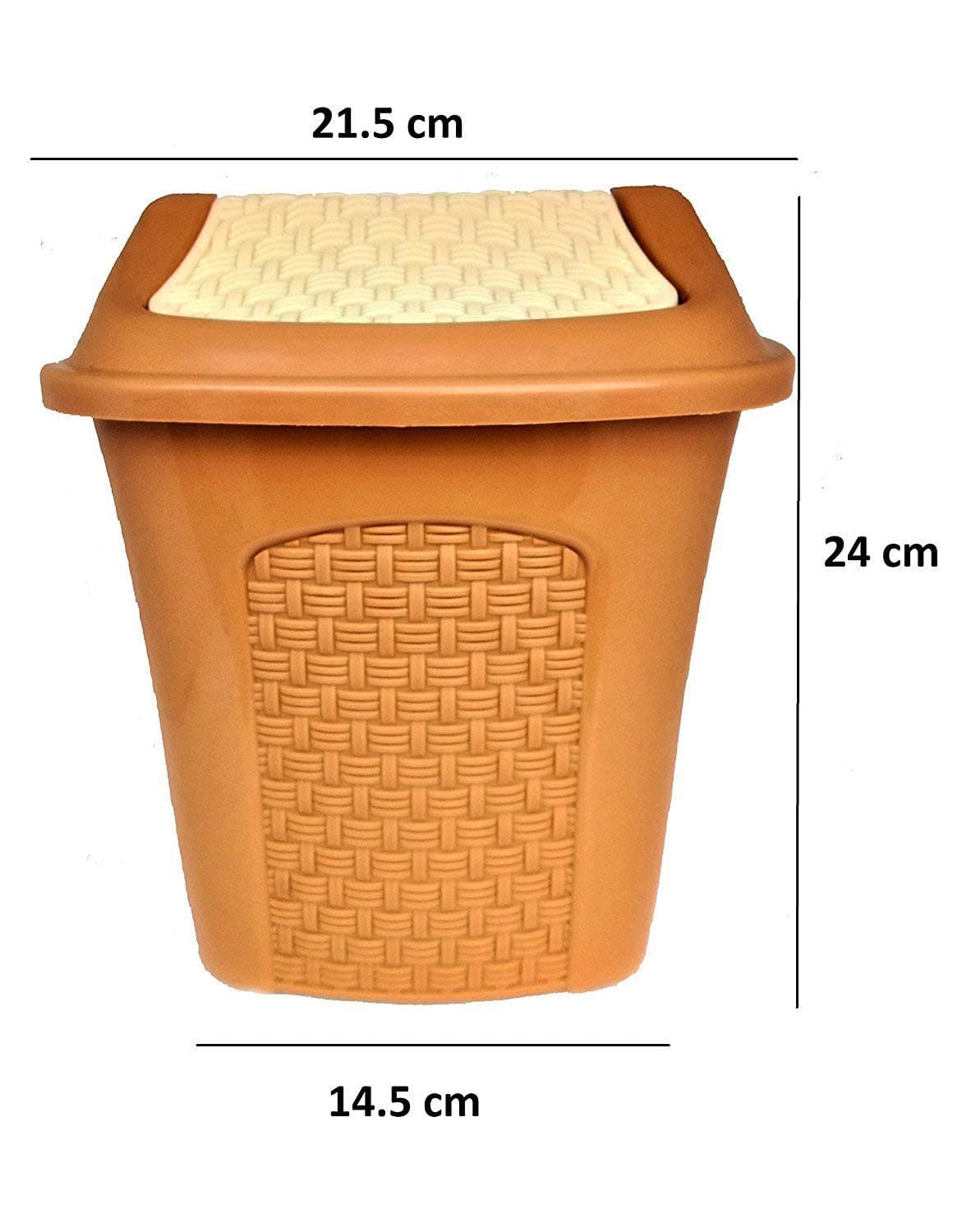 Desk Bin, Plastic Dust Bin - 24 cm - Color May Vary