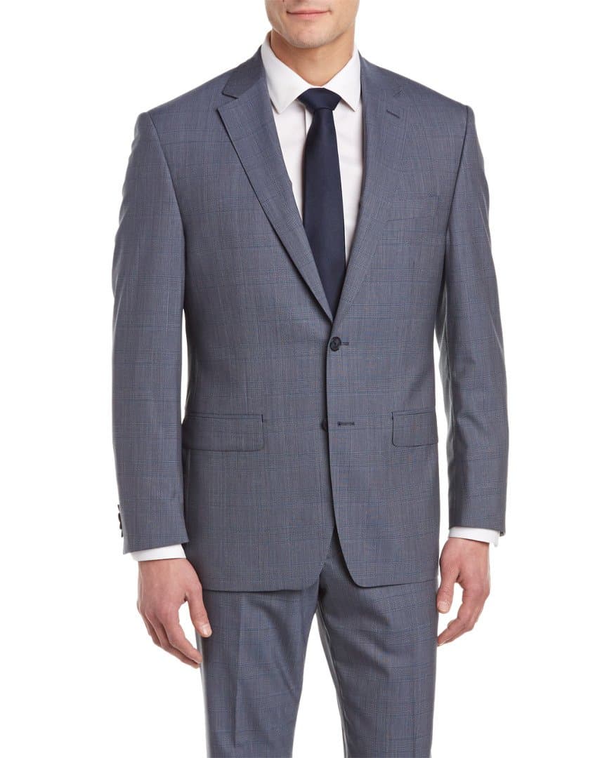 Austin Reed Men's Heathrow Classic Fit 2 Button Side Vent Notch Lapel Trouser