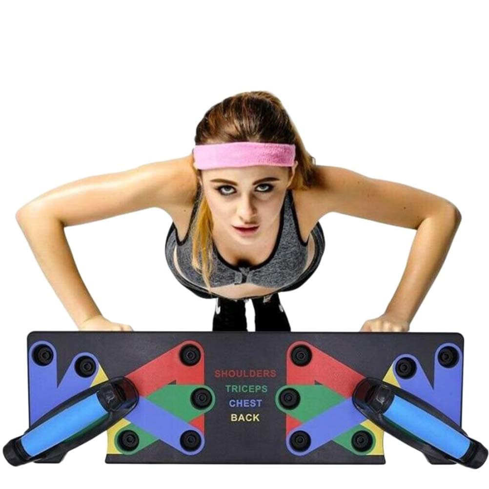 Training Stand Board, 9 in 1 Push Up Board Body Building Rack Fitness Comprehensive Exercise Workout Board Gym Training Muscle Board Home Fitness Equipment Workout