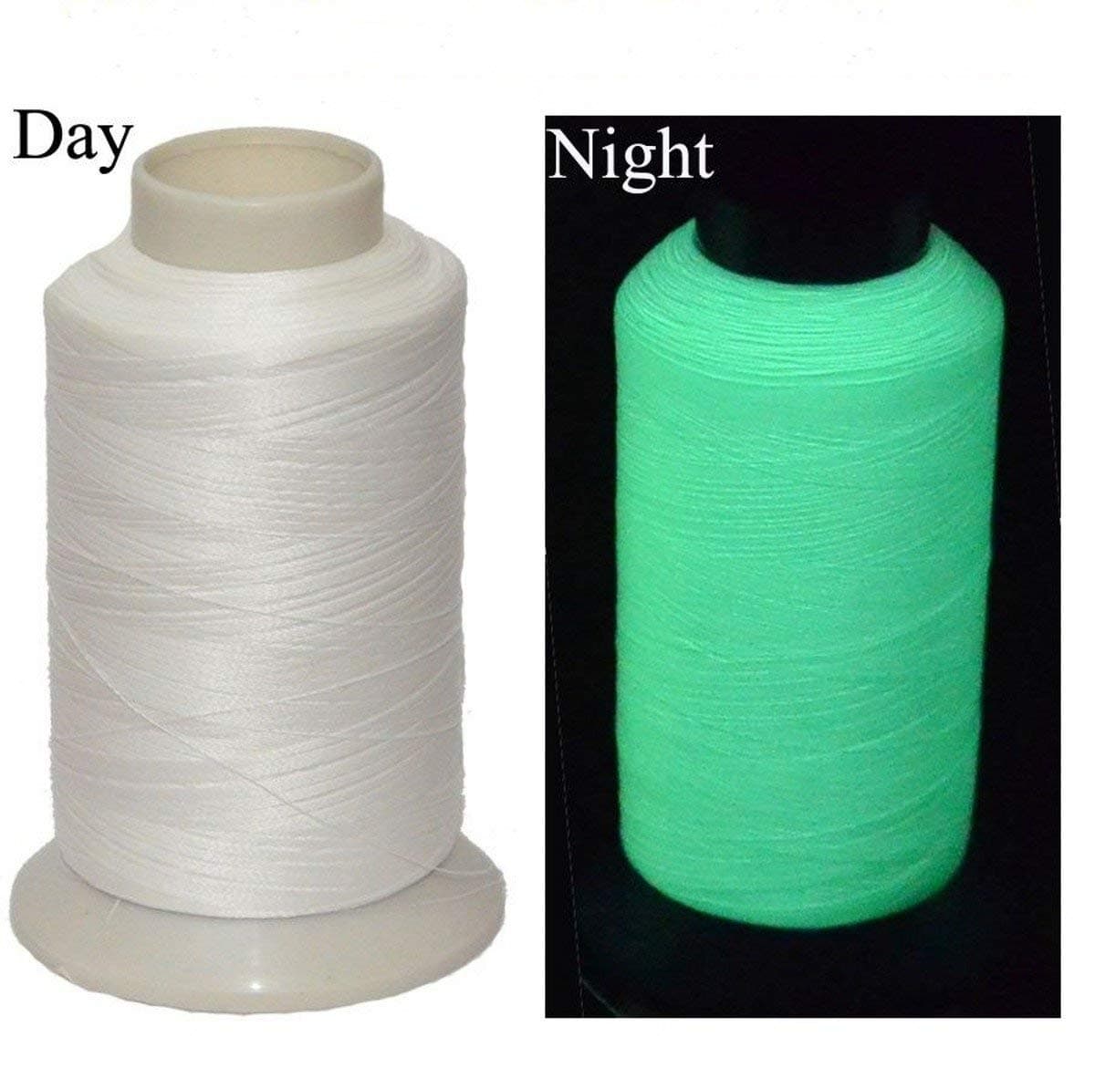 3300Yards Glow In The Dark Embroidery Thread - White