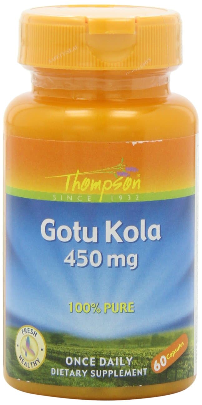 Thompson Gotu Kola Capsules, 450 Mg, 60 Count (Pack of 3)