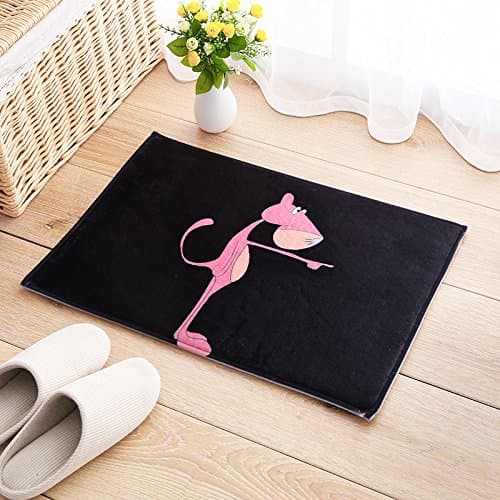 Children's cartoon cat bed carpet mats bathroom kitchen mat rectangular door doormat mat water,40cm * 60cm,Pink Panther