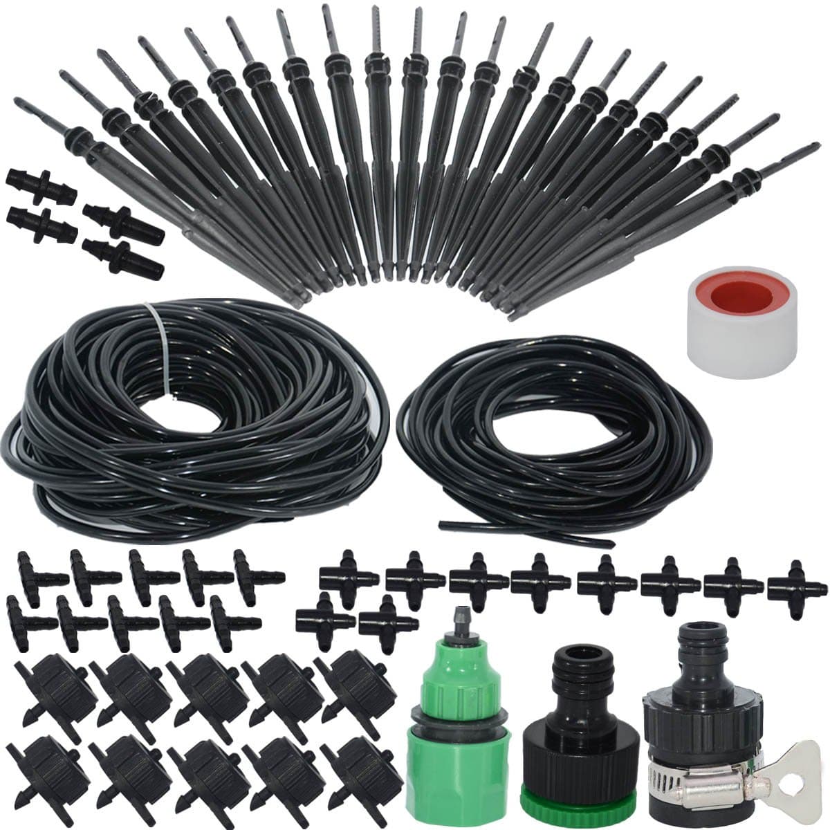 Sweet Mall Drip Irrigation Stakes System for Self Watering Hanging Flower Planters Vertical Garden Indoor Outdoor