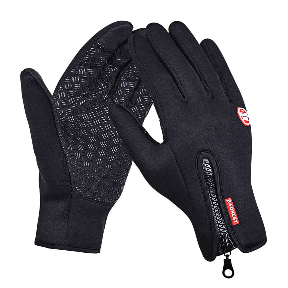 Windproof Full Finger Touchscreen Cycling Gloves (Black , L)