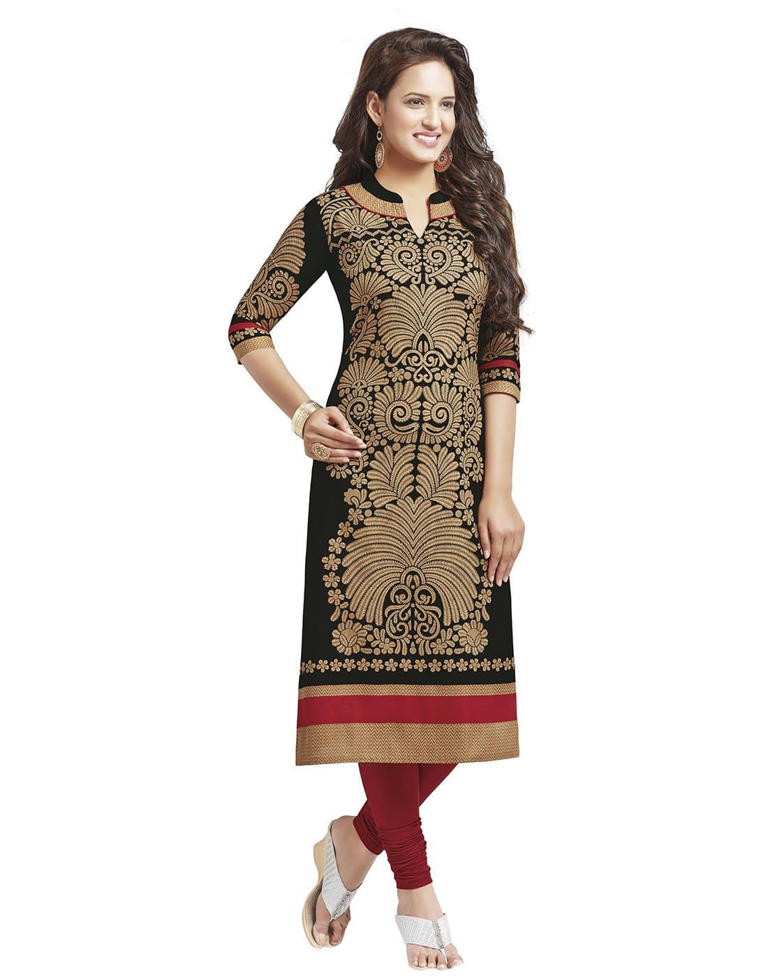 Jevi Prints Women's Unstitched Kurti Material