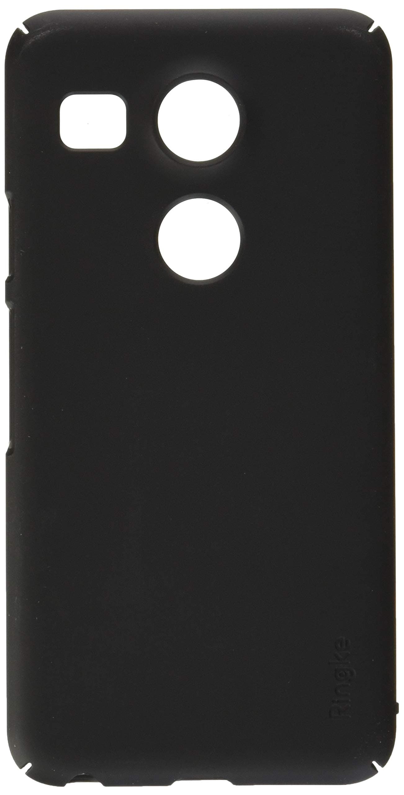 Ringke Slim Compatible with Nexus 5X Case Extreme Lightweight & Thin Cover w/Screen Protector Snug-Fit Scratch Resistant Superior Coating PC Hard Skin for Google Nexus 5X - SF Black