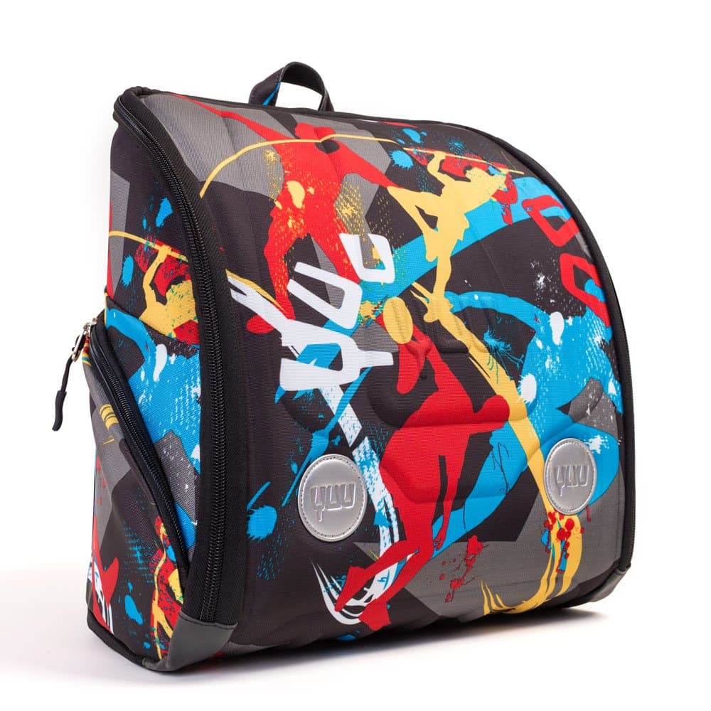 Ergonomic fun backpack YUU bag JUUMP Orange with activity fun pack-for travel,school and outdoors-YUUbag