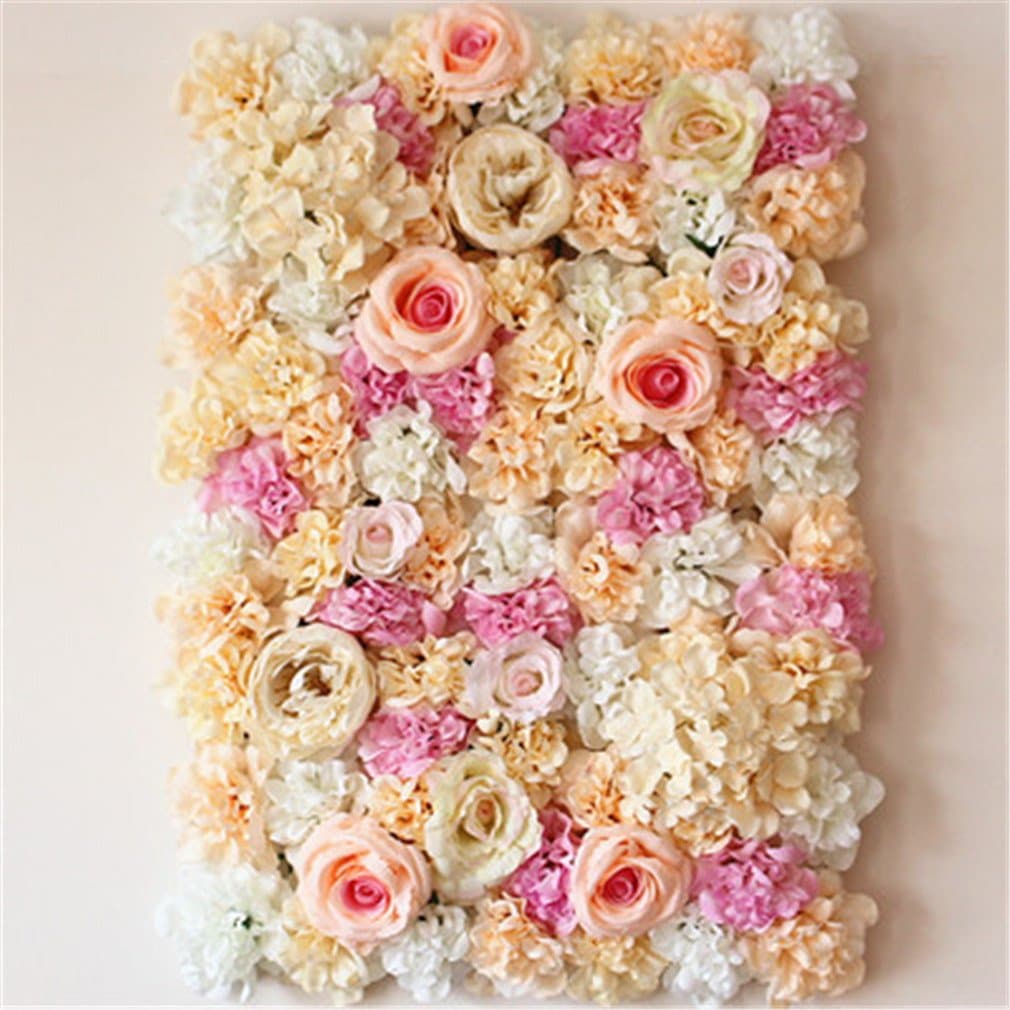 40X60cm Artificial Silk Rose Flower Wall Decoration Decorative Silk Hydrangea Wedding Decoration Backdrop 2
