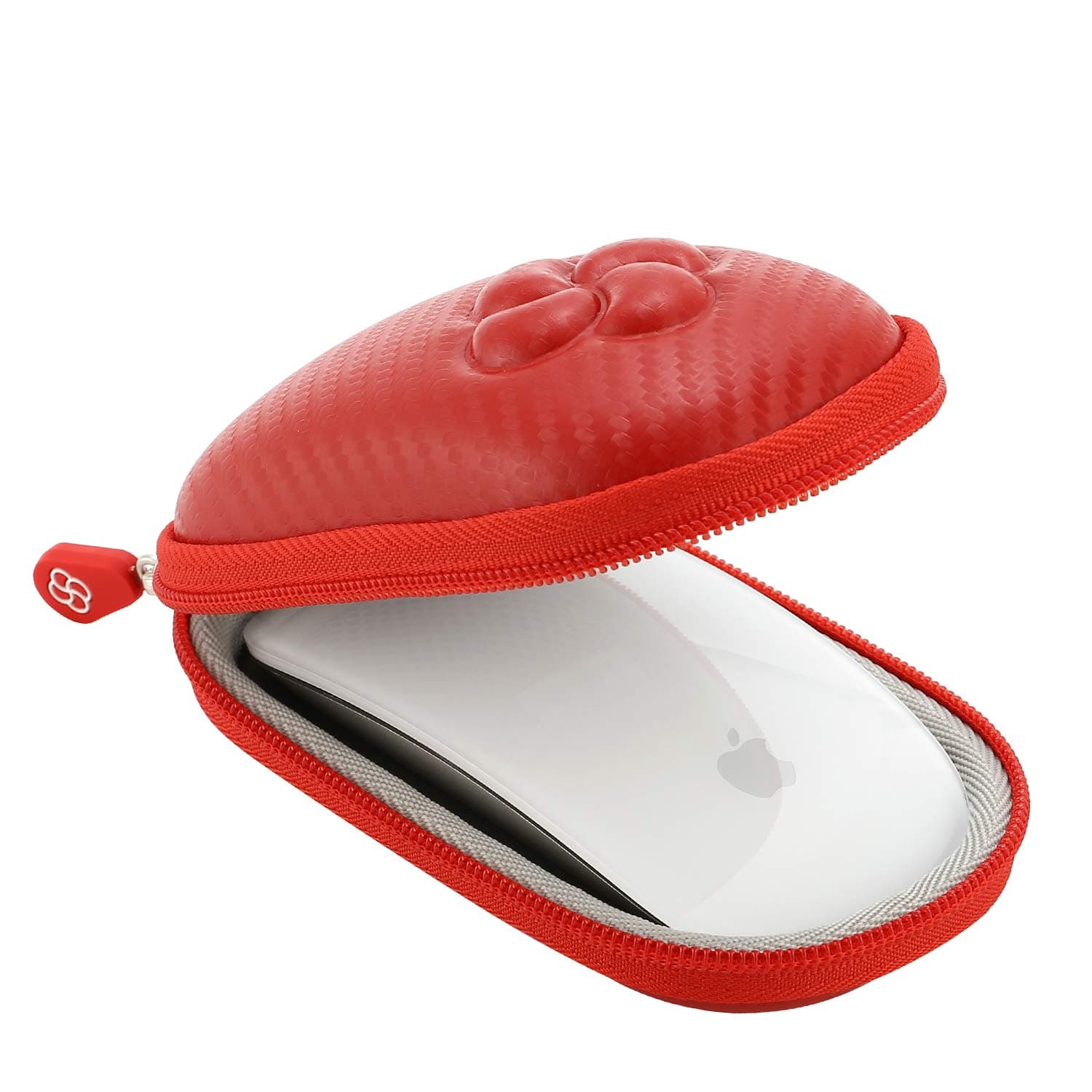 Koonice Travel Case Compatible for Apple Magic Mouse 1 and 2 [Red]- Premium Hard Shell Protection Carry Case