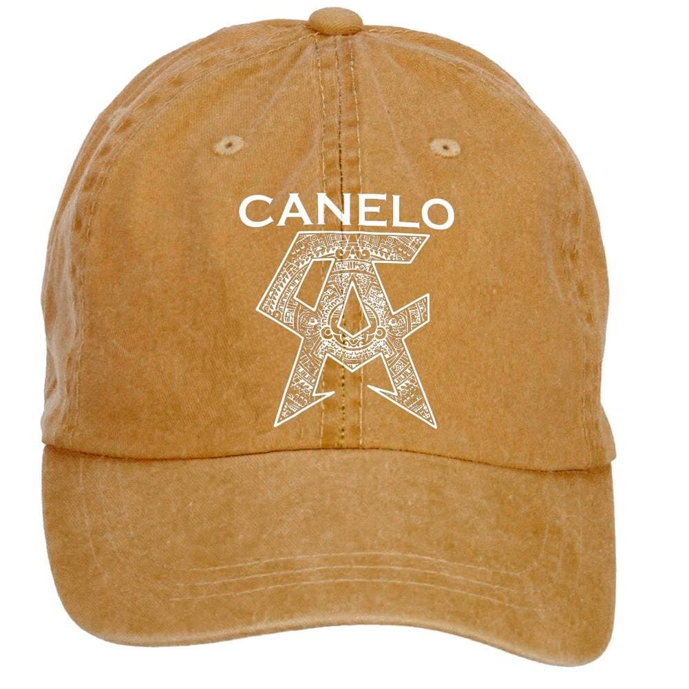 Desig Creato Adjustable Canelo Alvarez Logo Boxing Player Designed Hats for Male Brown One Size