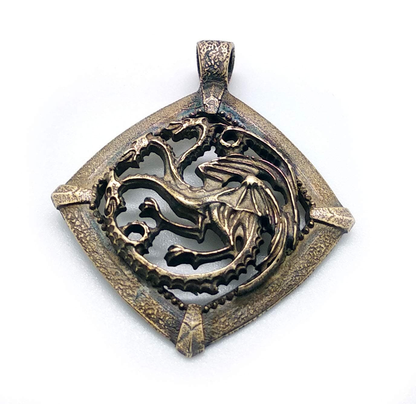 Brass pendant House Targaryen