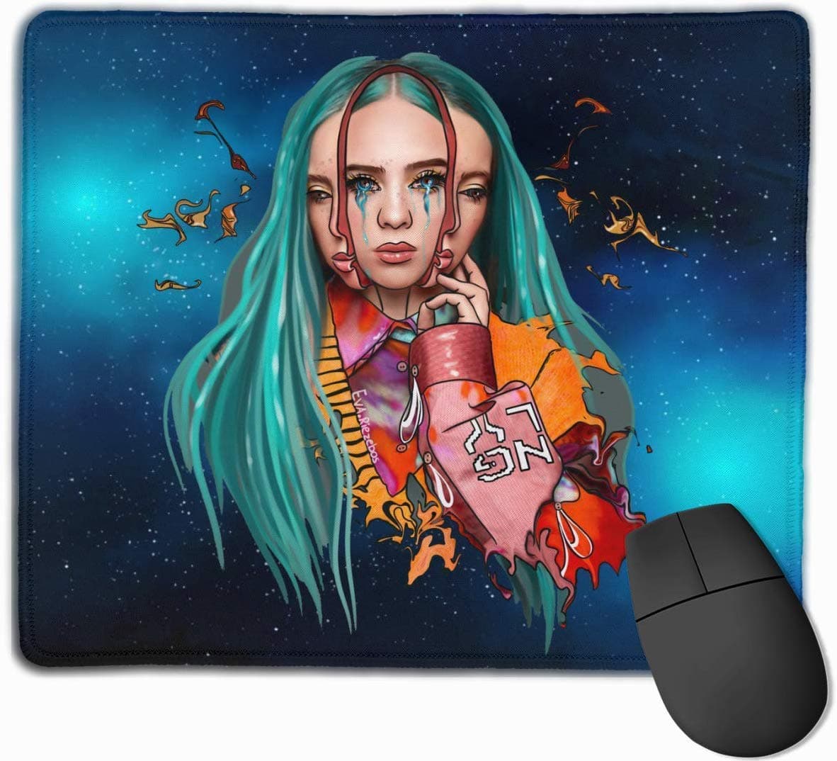 Billie-Eilish Lovers Computers Laptop Mouse Pad Waterproof Office Non-Slip Rubber Mouse Pad