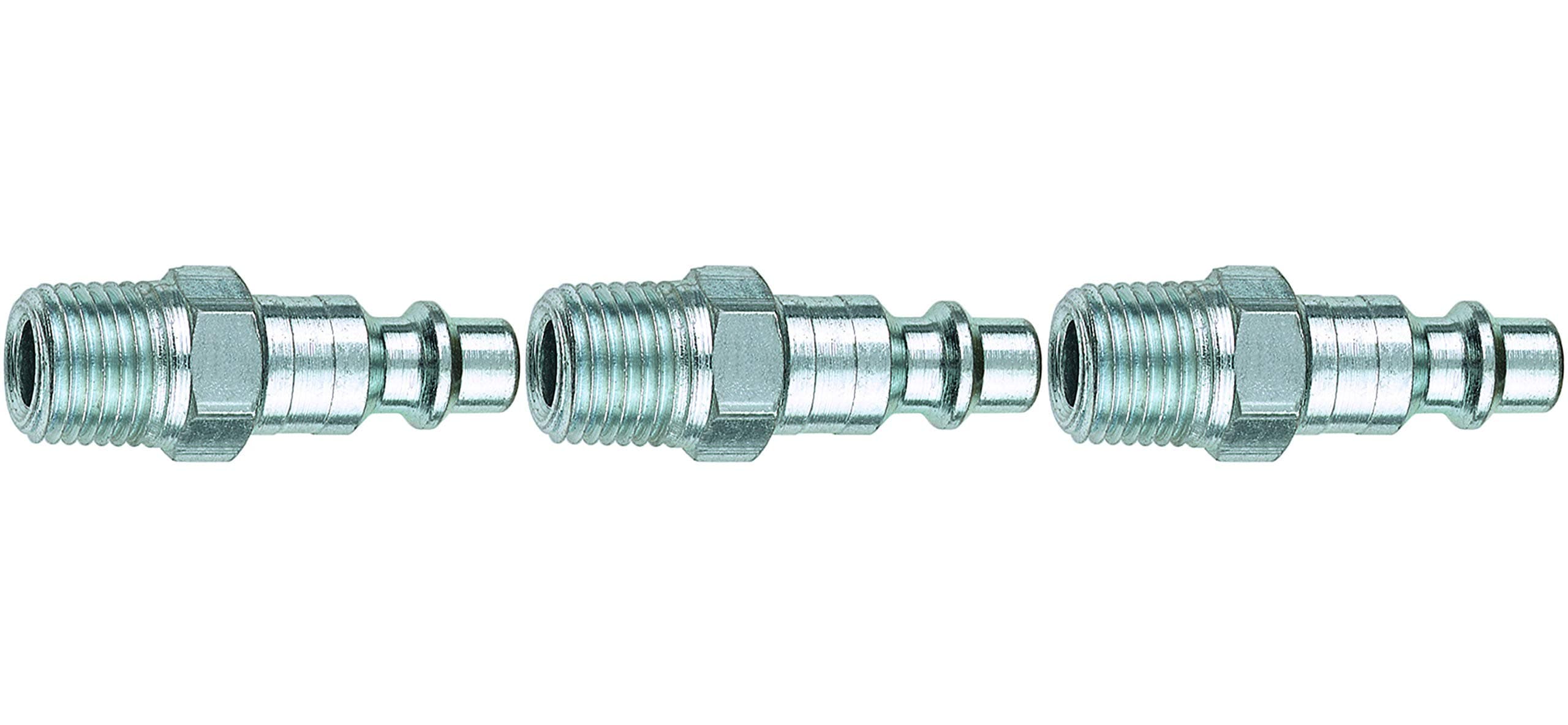 Amflo CP25 Plug, 3/8" I/M Design, 3/8" MNPT, Steel (Тhrее Pаck)