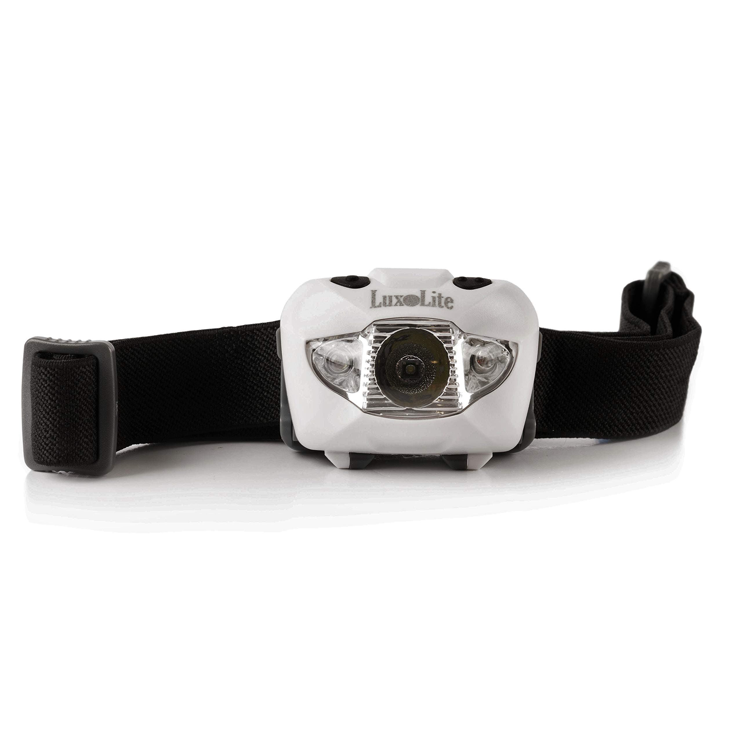 LED Headlamp Flashlight with Red Led Light - Head Lamps for Adults - Brightest Headlight Lamp Camping Hiking Running Fishing Hunting - Waterproof Headlamps - Best Work Head Lamp with Free Batteries